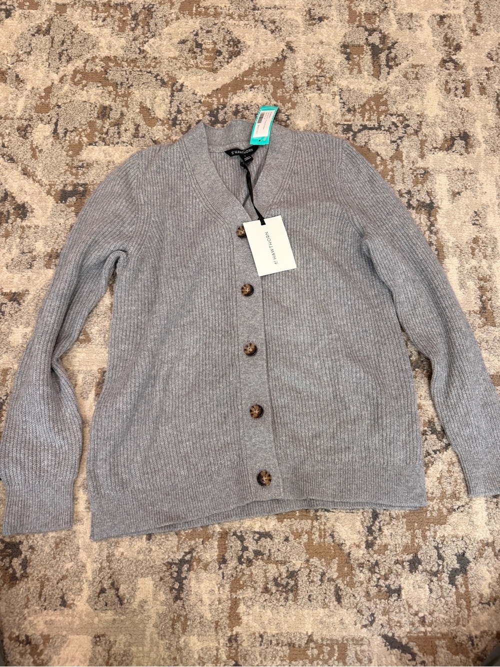 cash like flat 2 pocket cardigan
